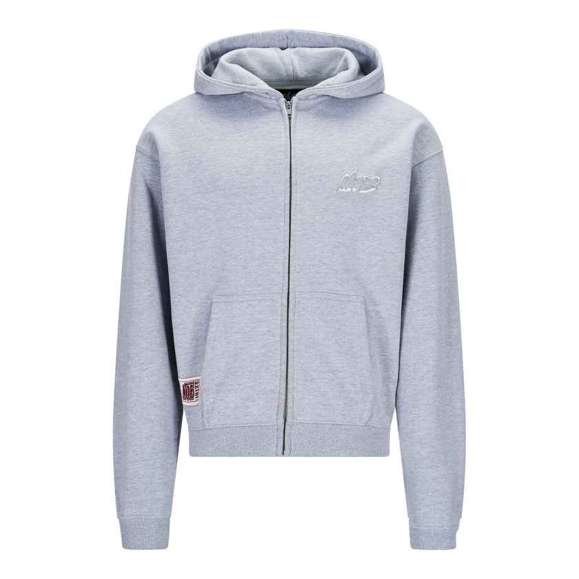 GREY BASIC ZIPPER